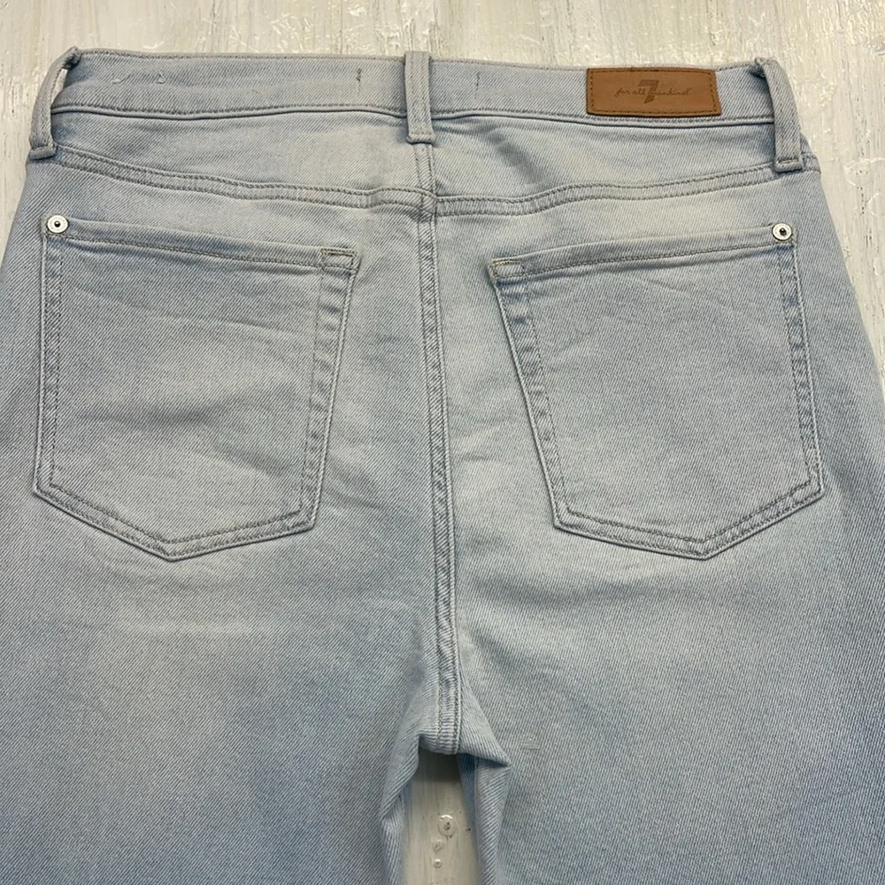 7 For All Mankind Luxe Vintage High Waist Slim Kick Sz 29